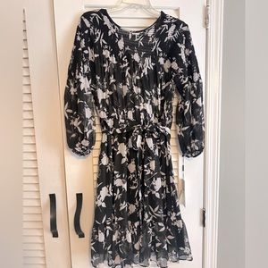 Black and White brand new Calvin Klein flower dress